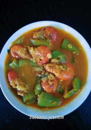 ঝিঙে চিংড়ি মাছের ঝোল (jhinge chingri macher jhol recipe in Bengali) রেসিপির প্রধান ছবি