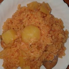 A picture of Beetroot rice.