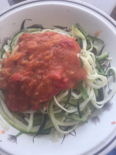 Una foto de Spaghetti de calabacín
