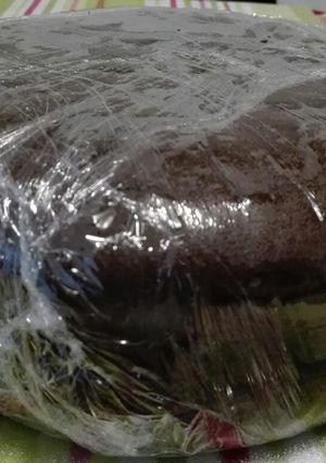 Una foto de Bizcochuelo de chocolate para forrar con fondant