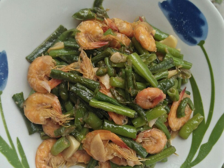 Ini dia! Resep membuat Tumis Buncis Kacang Panjang Udang  nikmat