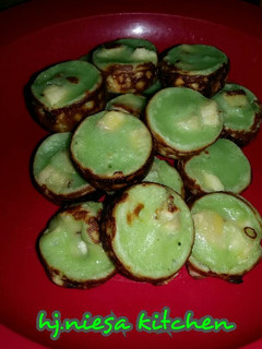 Foto resep roti pisang pandan mini
