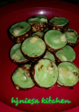Foto resep roti pisang pandan mini