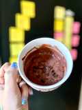Mousse de chocolate alto en proteína