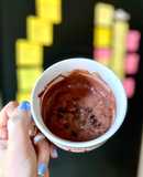 Mousse de chocolate alto en proteína