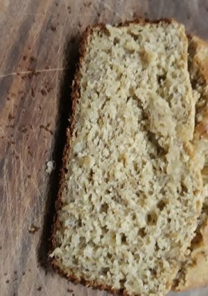 Una foto de Budín de banana con harina de avena
