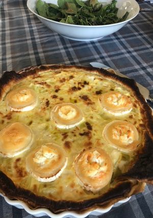 Una foto de Quiche de poireaux (tartaleta de puerros)
