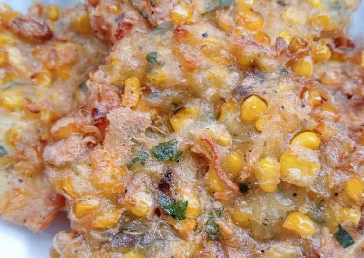 Cara memasak Bakwan Jagung no micin, Bisa Manjain Lidah