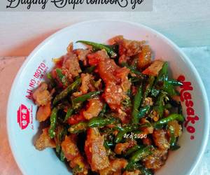 Resep Baru Tumis Daging sapi Lombok ijo Enak dan Sehat