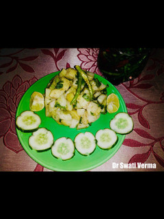 A picture of Potato cucumber salad.