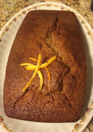 Una foto de Bizcocho con un toque de avena y naranja