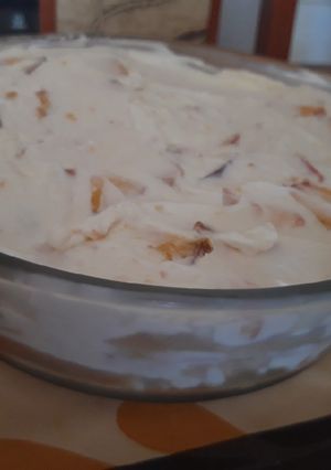Őszibarackos tiramisu recept fotója