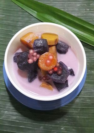 Foto resep Kolak ubi ungu mutiara