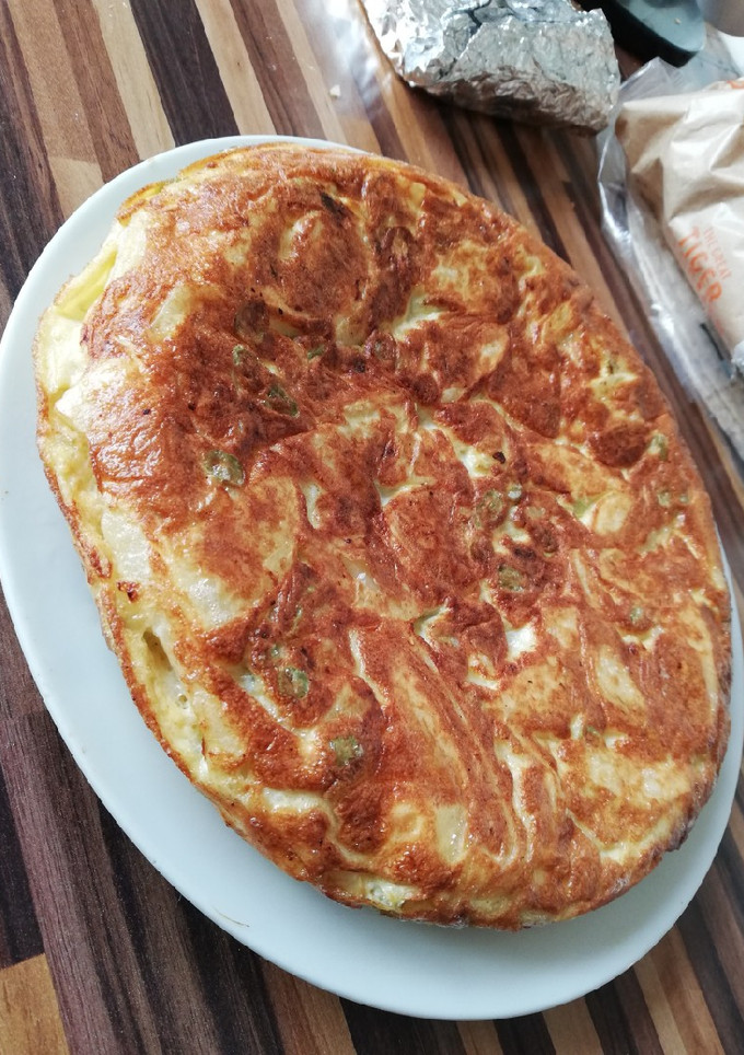 Una foto de Tortilla de patatas sin aceite