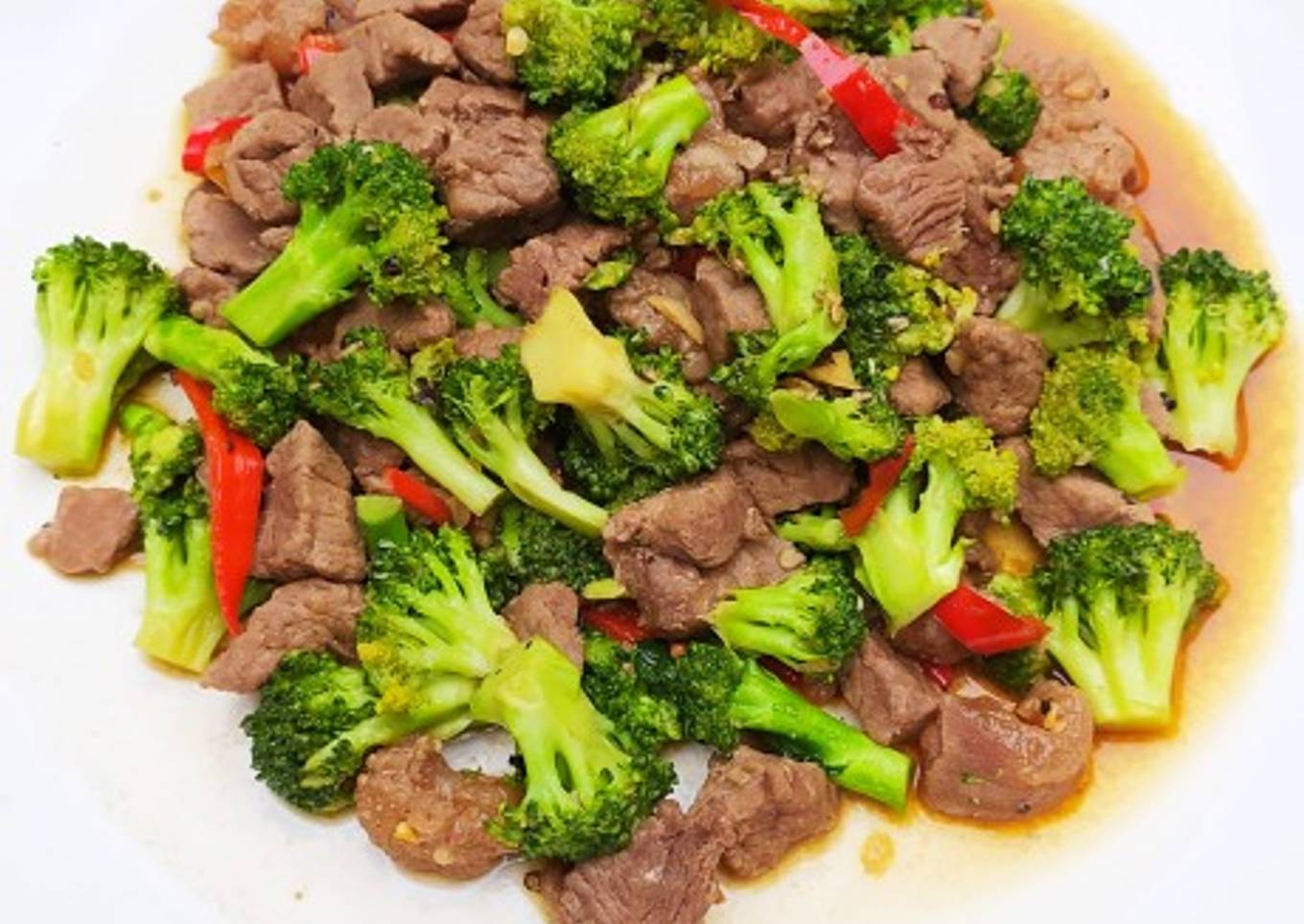 Tumis Brokoli Daging Sapi ❤️