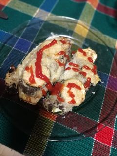 Csirkemájjal töltött padlizsán recept fotója