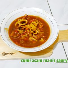 Foto resep Cumi asam manis saory