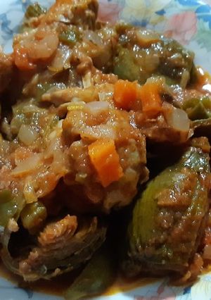 Foto principal de Pollo guisado con alcachofas