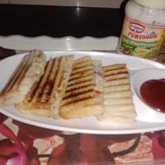 Grilled mayonnaise sandwich A picture of Grilled mayonnaise sandwich.