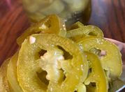 A picture of pickled jalapenos nachos