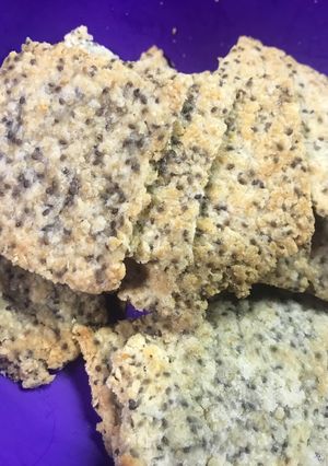 Una foto de Crackers veganas de avena y chía 🤤