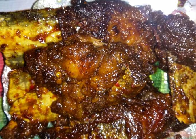 Standar Resep praktis memasak Iga Bakar Bumbu Rempah yang sesuai selera