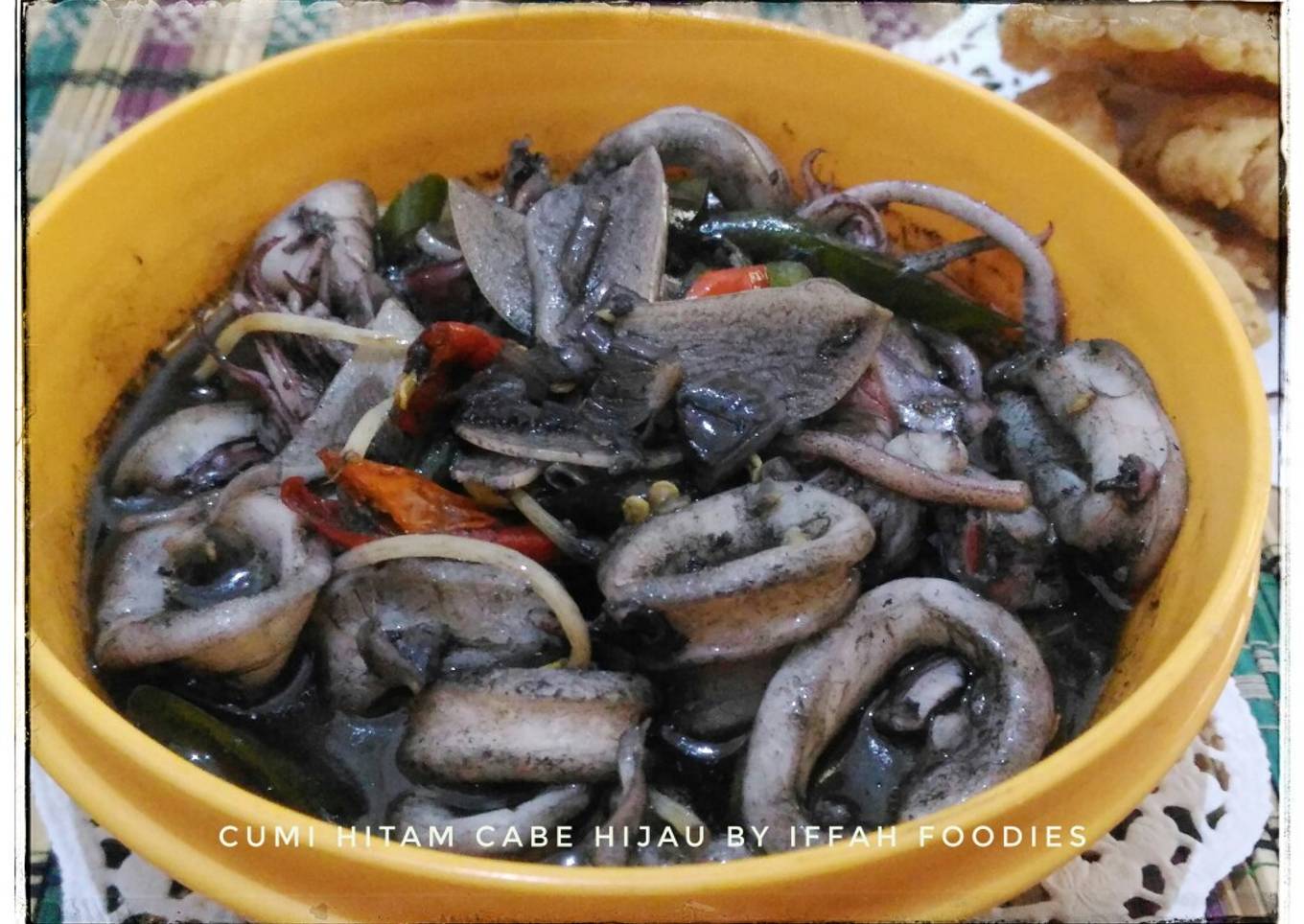 Cumi Hitam Cabe Hijau
