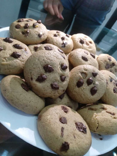 Una foto de Galletas, chispas de chocolate 🍪