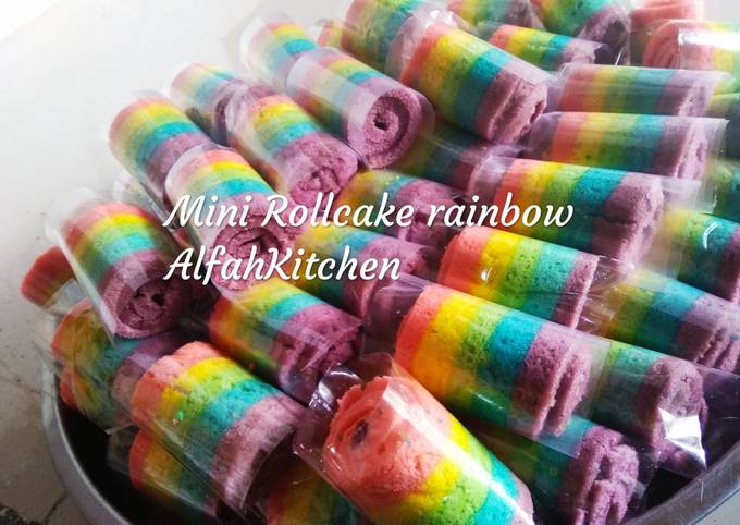 Recipe: Delicious Mini Rollcake Rainbow