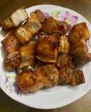 Thịt heo ram nước mắm bằng nồi chiên không dầu