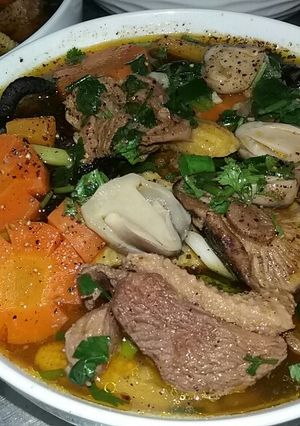 Hình của món Vịt nấu nấm.