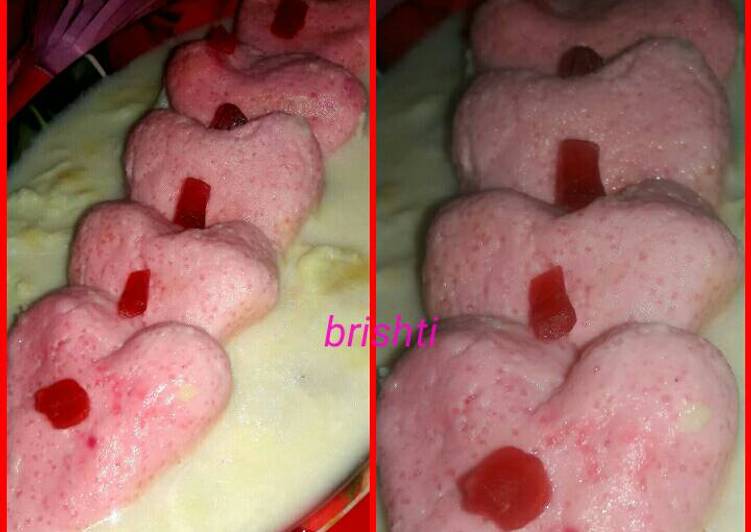 Recipe of Ultimate Pink-Heart-Rasmalai