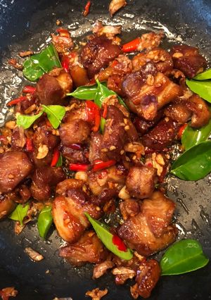 รูปของ หมูสามชั้นคั่วพริกเกลือ