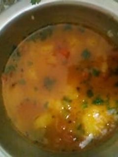 A picture of Yellow moong daal.