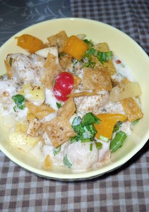 A picture of Boondi Fruity Chaat.