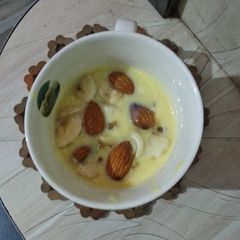 A picture of Dry fruits custard.