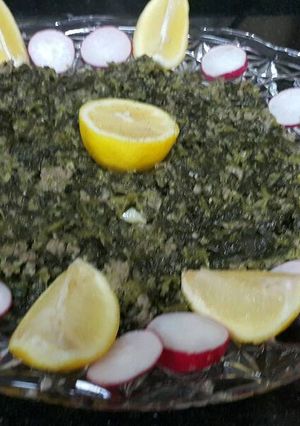 صورة لوصفة سبانخ و رز