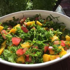 A picture of Hot mango salad.