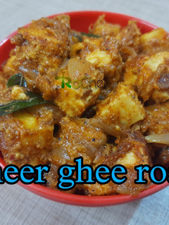 A picture of Paneer ghee roast recipe.