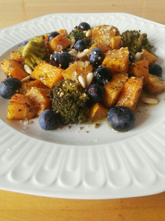 Una foto de Calabaza con brócoli al horno