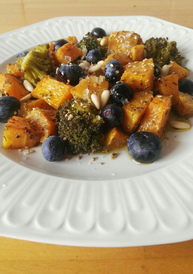 Una foto de Calabaza con brócoli al horno