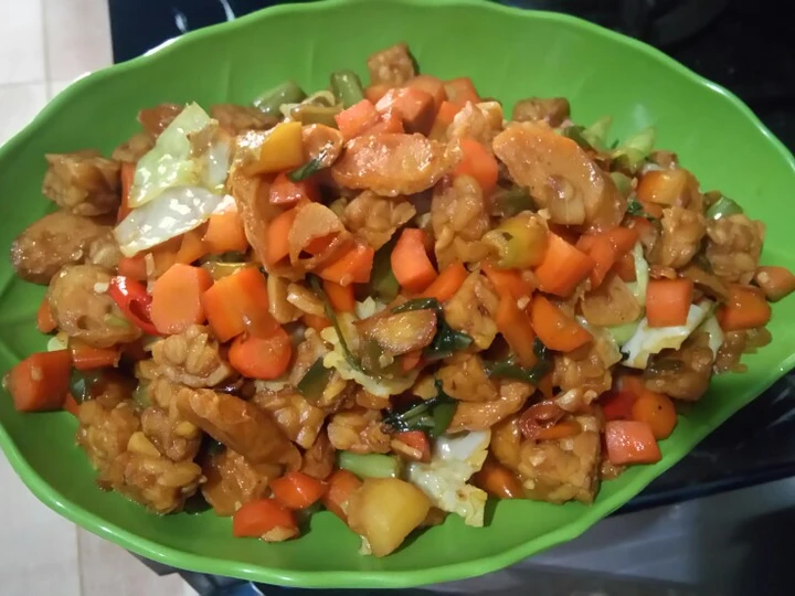 Cara Gampang Menyiapkan Resep Tumis Pelangi (Wortel, Kentang, Buncis, Kubis, Tempe) yang Bikin Ngiler Anti Ribet, Menggugah Selera