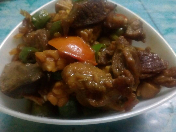 Resep Krengsengan kambing tahu tempe yang Lezat