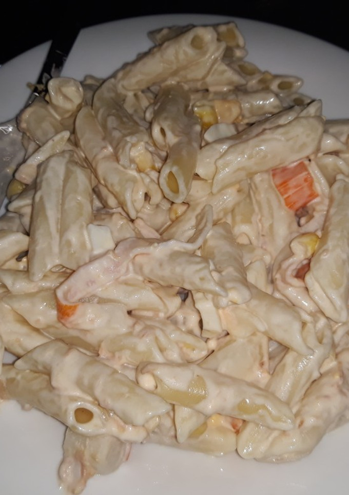 Una foto de Ensalada de macarrones con mayonesa