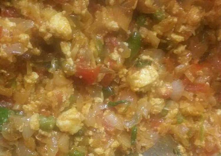 Steps to Make Super Quick Homemade Paneer  Bhurji with Capsicum