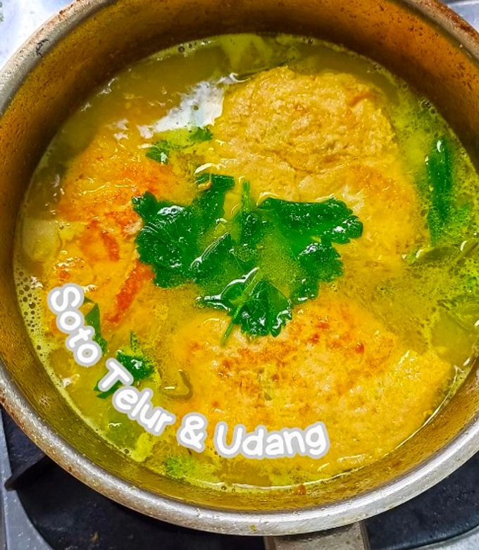 Foto resep Soto Telur & Udang (MPASI)