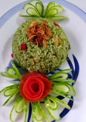 Foto resep Nasi Goreng Pandan Seafood