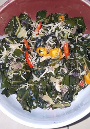 Foto resep Tumis daun mengkudu ikan teri