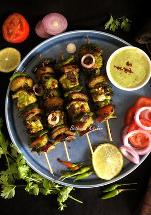 A picture of Hariyali Paneer Tikka.