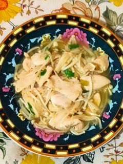 Foto resep Tumis ayam dan jamur Enoki